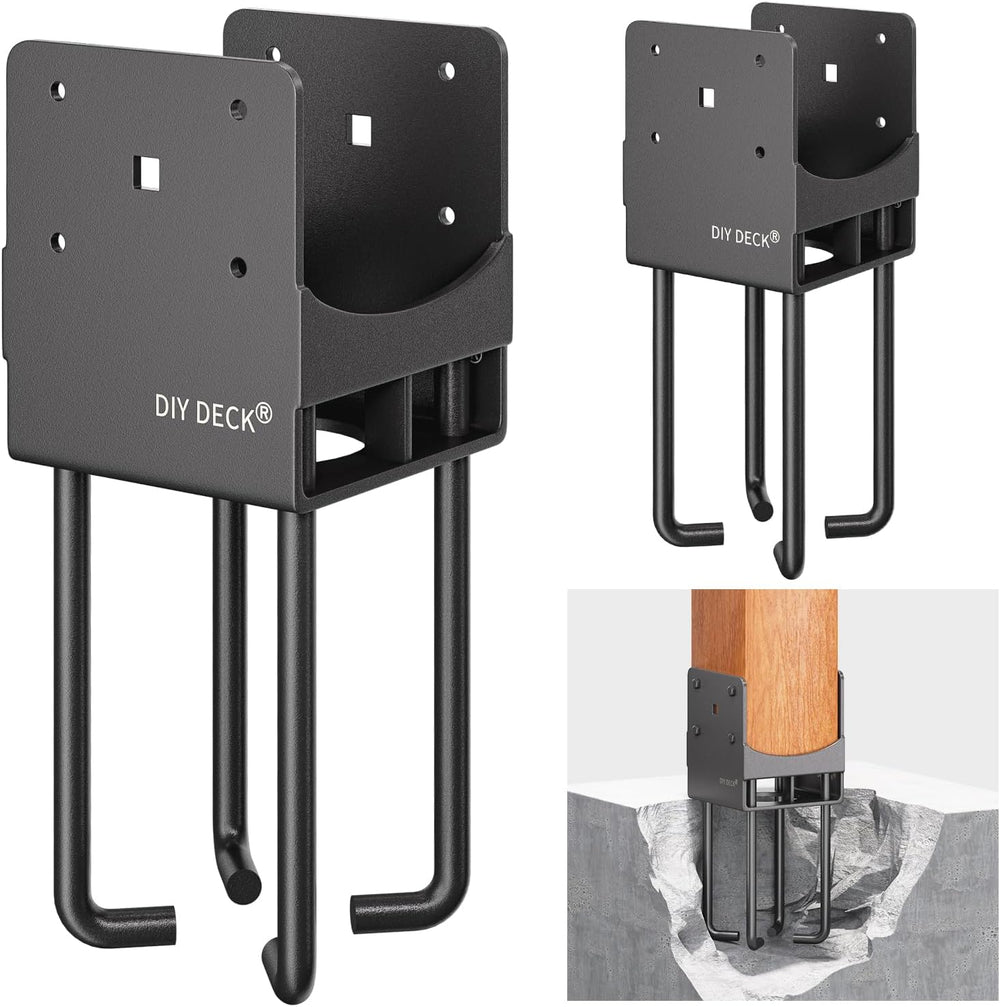 2Pack Heavy Duty Stainless Steels U-Shape Wet Concrete Fence Post Holder 6&qu...