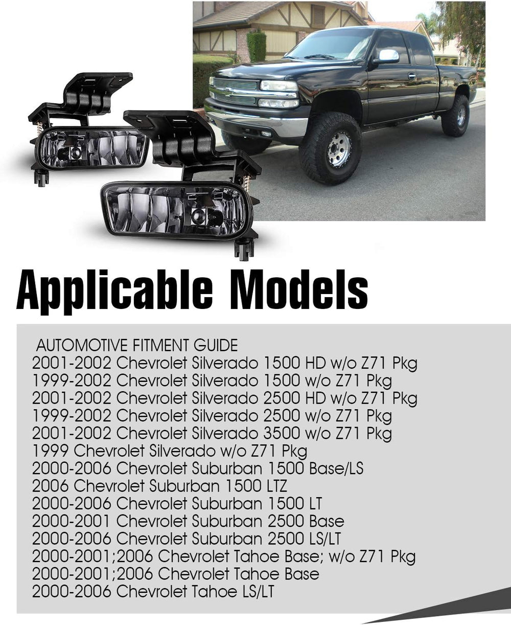 Fog Light for 1999-2002 Chevy Silverado/2000-2006 Chevy Suburban