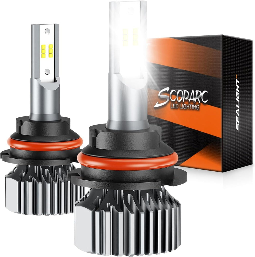 SEALIGHT 9004/HB1 Fog Bulb, 32000LM Ultra-Bright, 6000K Pure White, 3-Minute ...