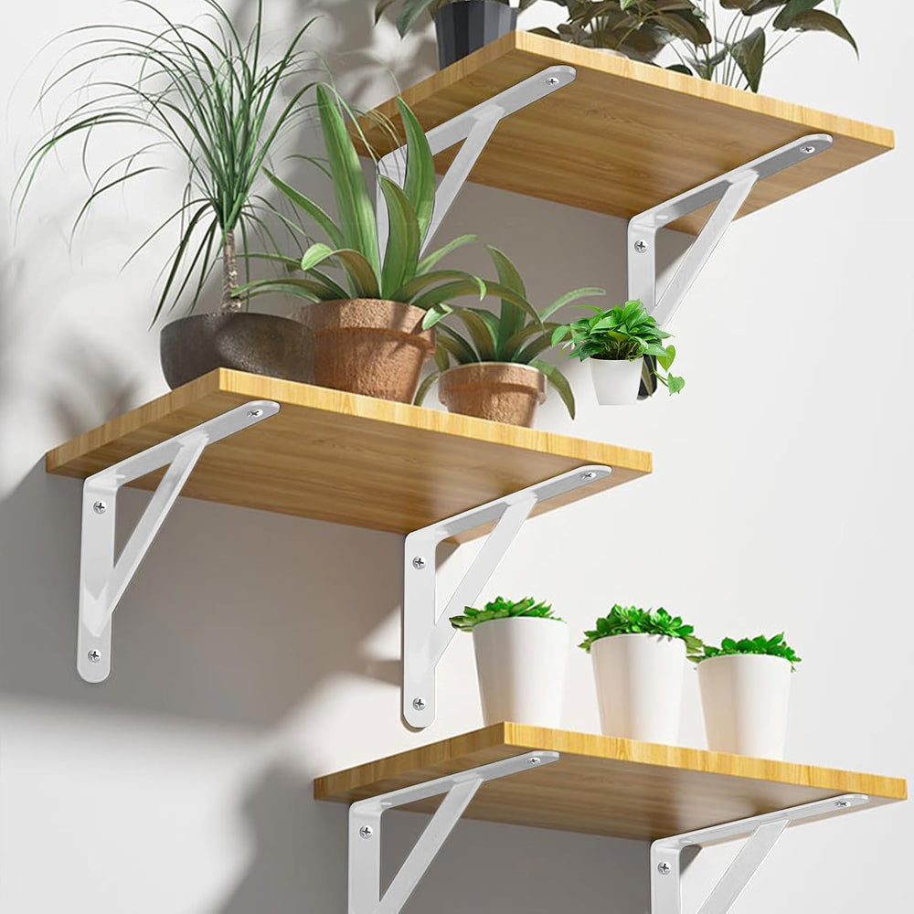 Heavy Duty Shelf Brackets Wall Mount Steel Bracket Wall Brackets for Shelves ...