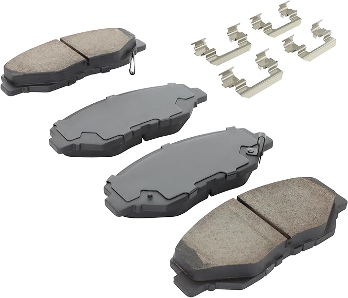 Premium Semi-Metallic Front Brake Pads Compatible