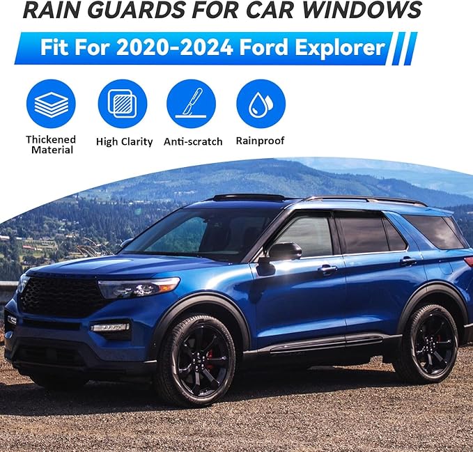 4pcs Window Visors Compatible