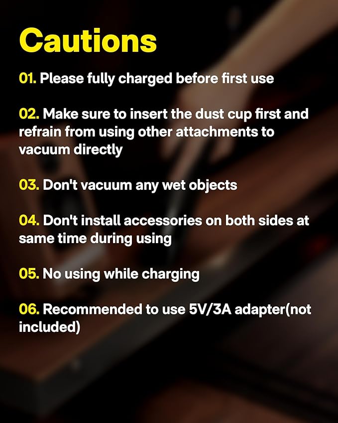 HOTO Handheld Vacuum Cleaner Cordless, Desk Vacuum Cleaner Compressed Electric