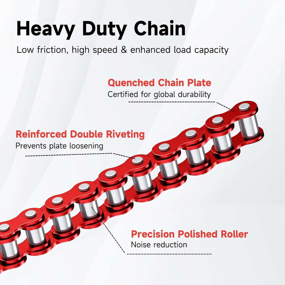 25H Chain 480 Link for Razor MX350 MX500 MX650 Dirt Rocket Bike