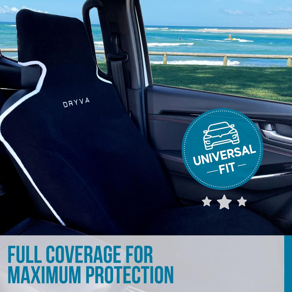 DryvaSeat - Premium Microfiber Towel Car Seat Cover - Waterproof & Sweatp...