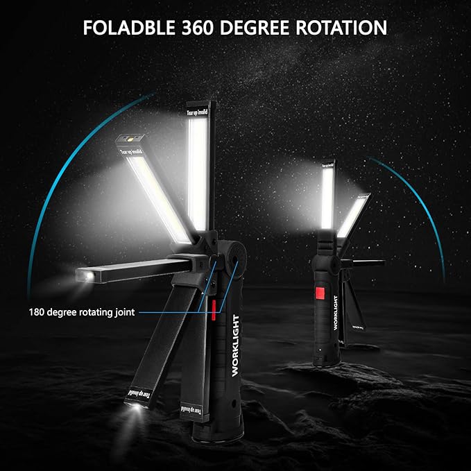 Gifts for Men 3Pack LED Flashlight, Rechargeable Work Lights