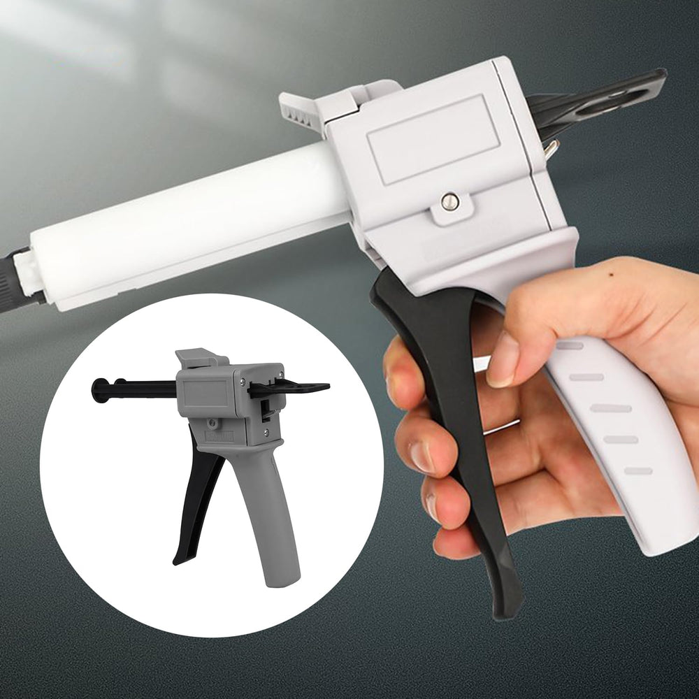 50ML Dual Cartridge Glue Dispensing Gun, Dispensing Ratio 1:1 or 2:1