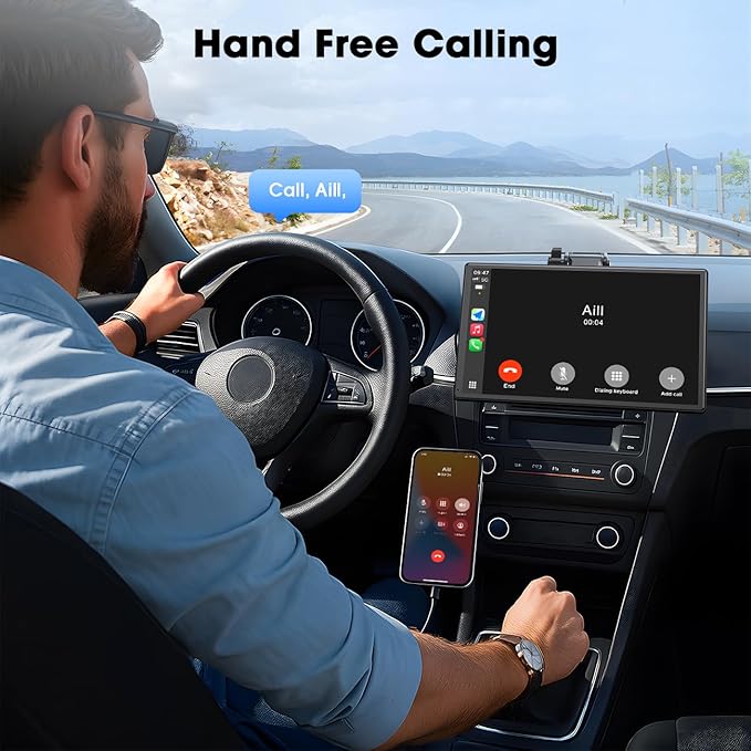 Carplay Screen for Car, Mirror Link, Voice Control, Hands-Free Calling