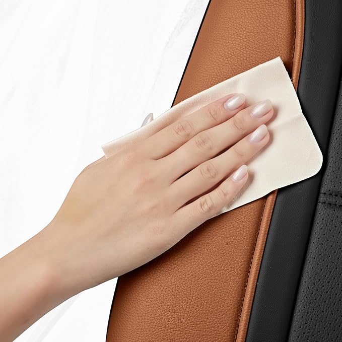Road Comforts Leather Seat Covers, Breathable Car Seat Covers Full Set