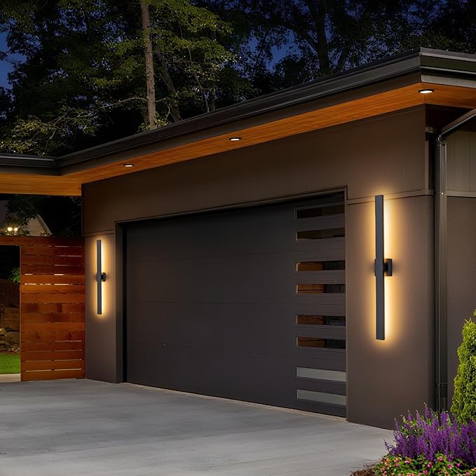 39.4" Long Outdoor Wall Lights Modern LED Exterior Lighting Fixtures Matte