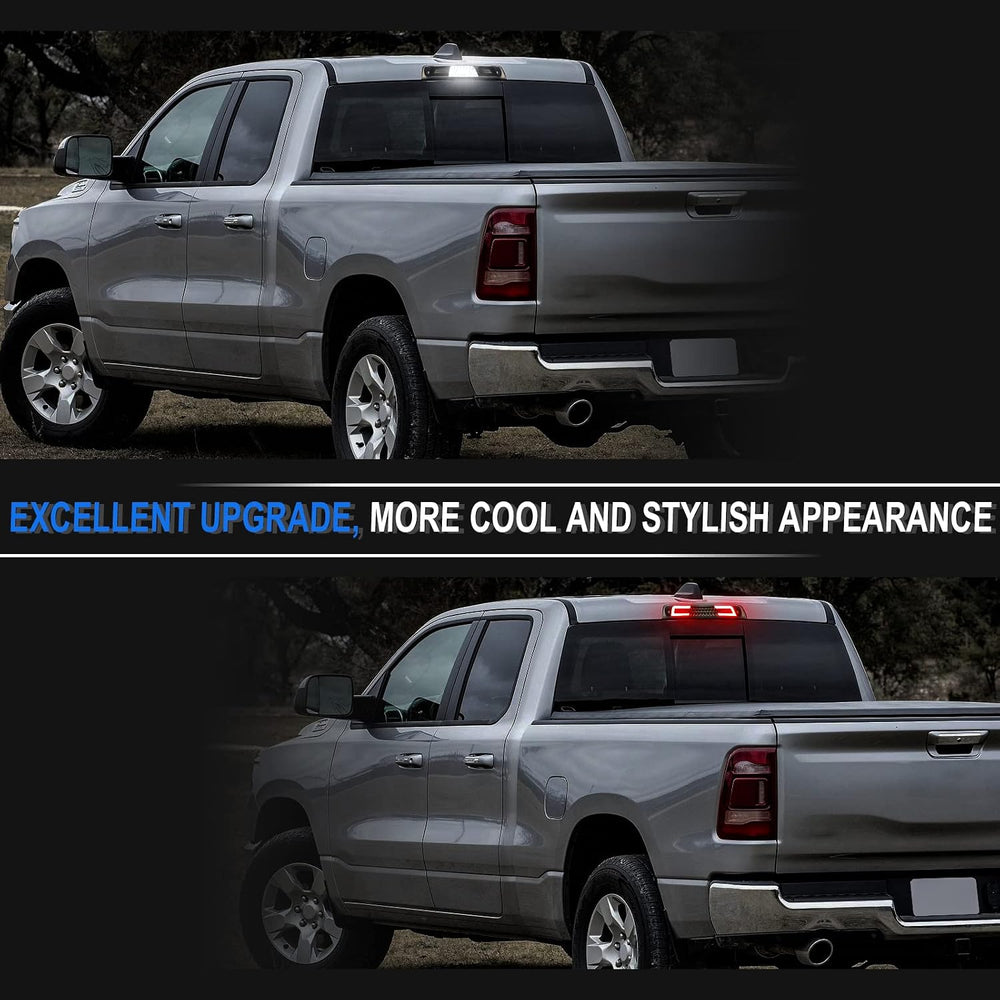 LED Third Brake Light Smoked Compatible with 2019-2026 RAM 1500 Rear High Mou...