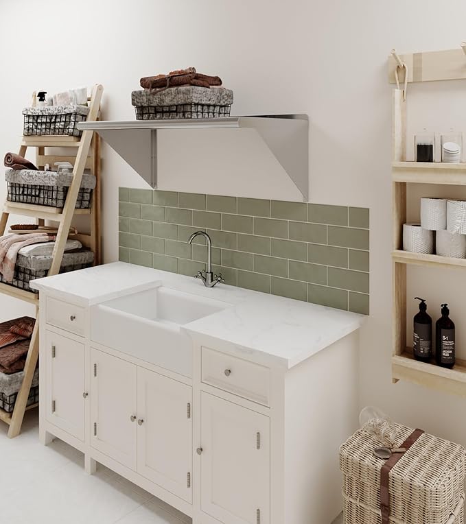 AmGood 36" Long X 18" Deep Stainless Steel Wall Shelf | NSF Certifi...