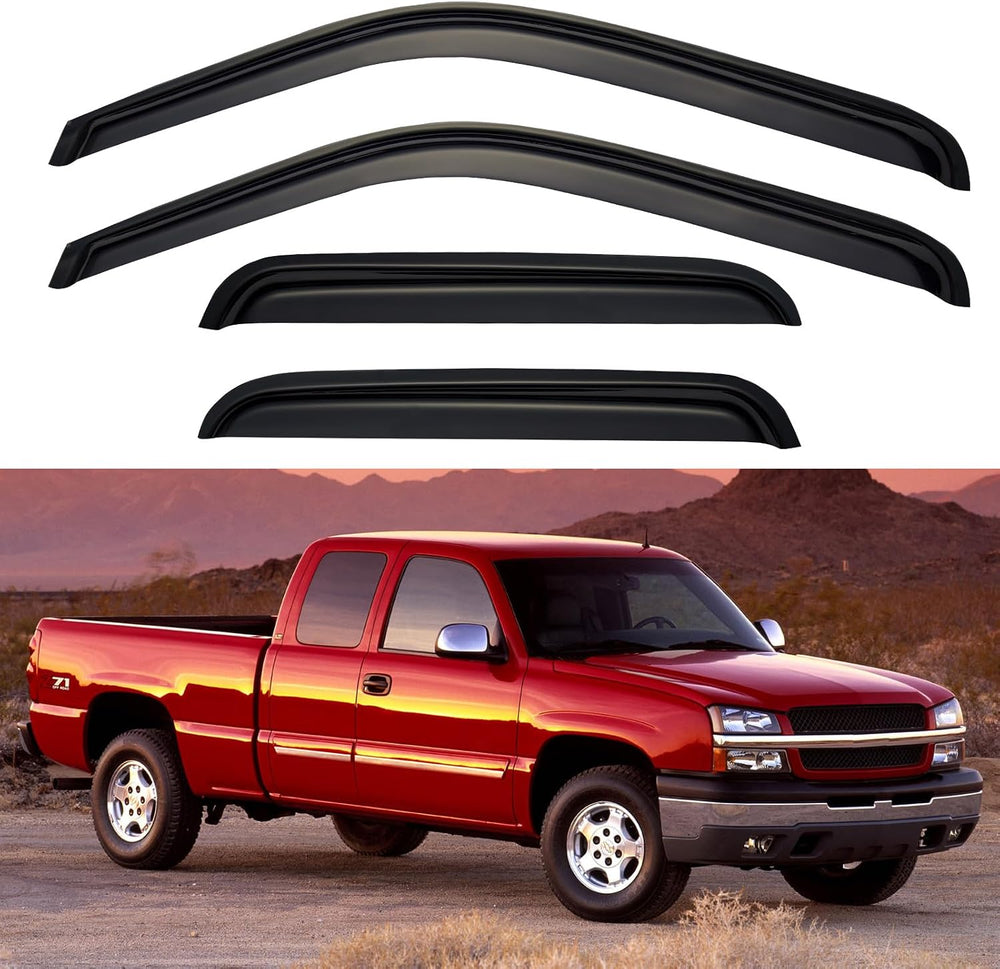 Window Visors Rain Guards for 1999-2006 Chevy Silverado/GMC Sierra 1500/2500/