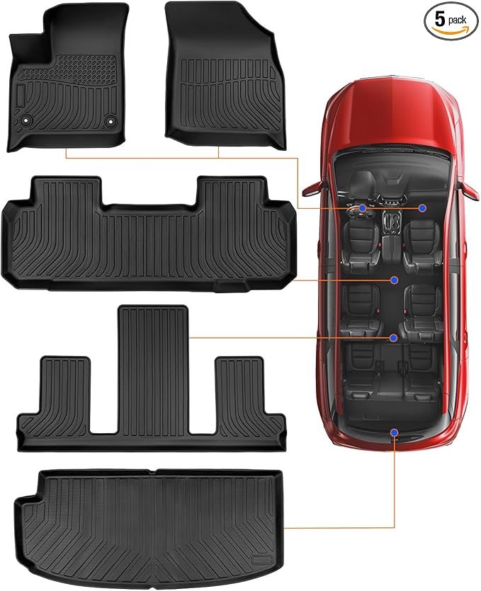 for 2018-2023 Chevy Traverse Floor Mats & Cargo Liner only