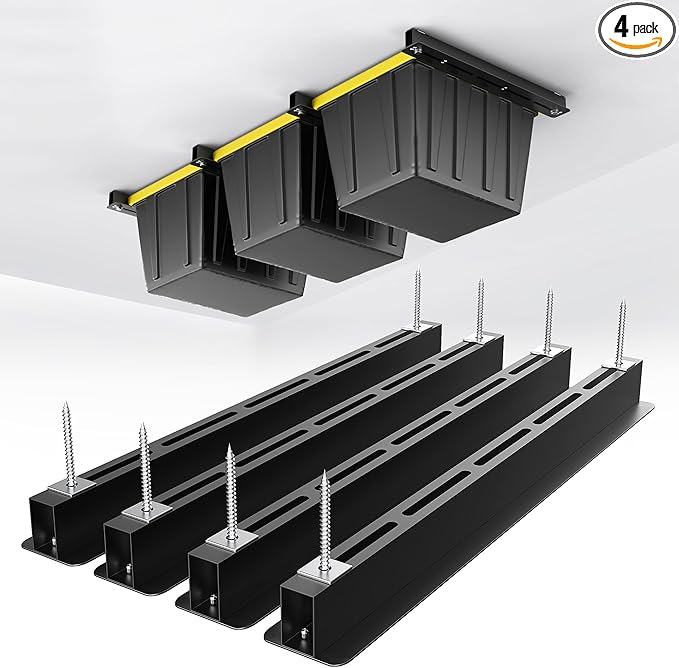 EVERHANGER Ceiling Storage Rack, Heavy Duty Overhead Garage Storage Rack