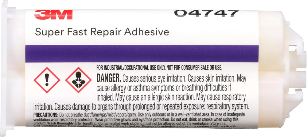 3M Super-Fast Repair Adhesive, 04747, 1.6 fl oz Cartridge, Tranlucent Color