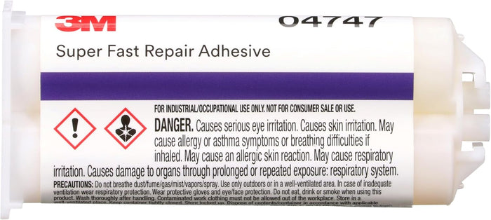 3M Super-Fast Repair Adhesive, 04747, 1.6 fl oz Cartridge, Tranlucent Color