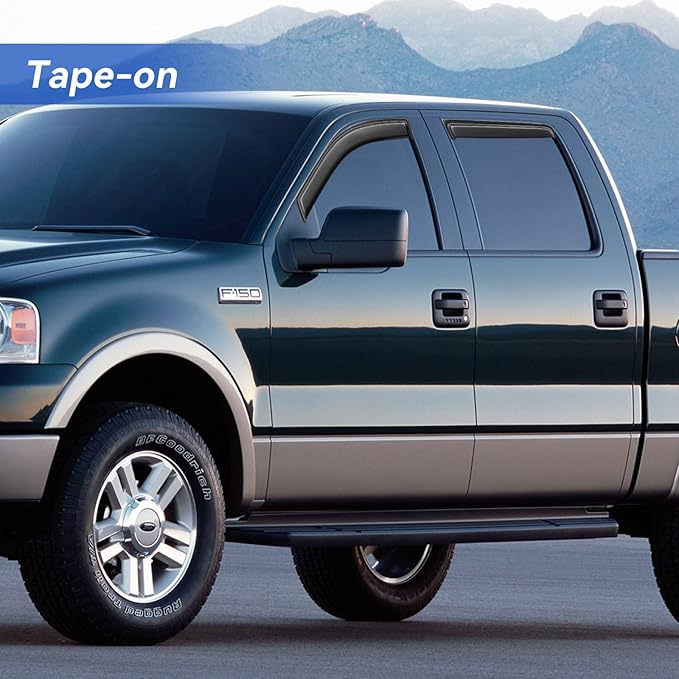 Window Visors Rain Guards for 2004 2005 2006 2007 2008 Ford F150 SuperCrew