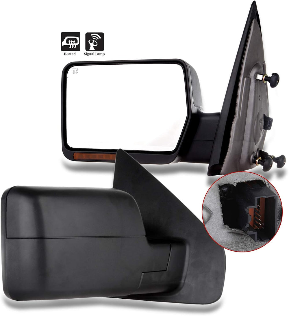 Driver Side Heated Towing Mirrors Fits 2004 2005 2006 for Ford for F150 Picku...