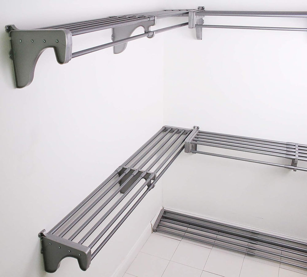 EZ Shelf Expandable Closet Kit with End Brackets