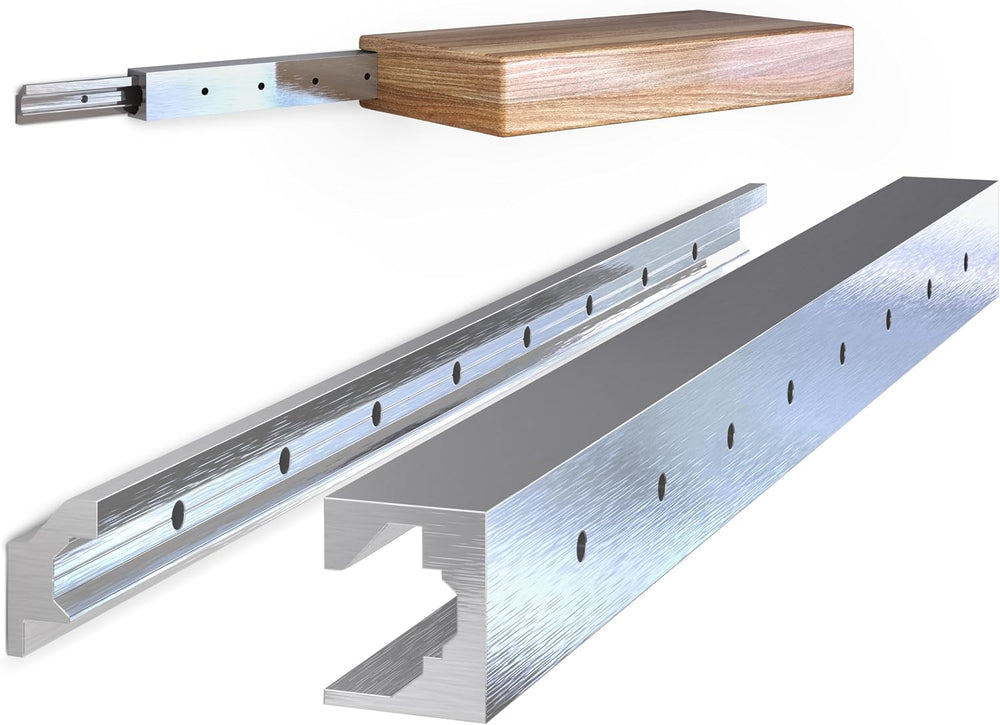 Hovr Solutions Slim Floating Shelf Bracket, 63" Max, 125LB, 1-Bracket