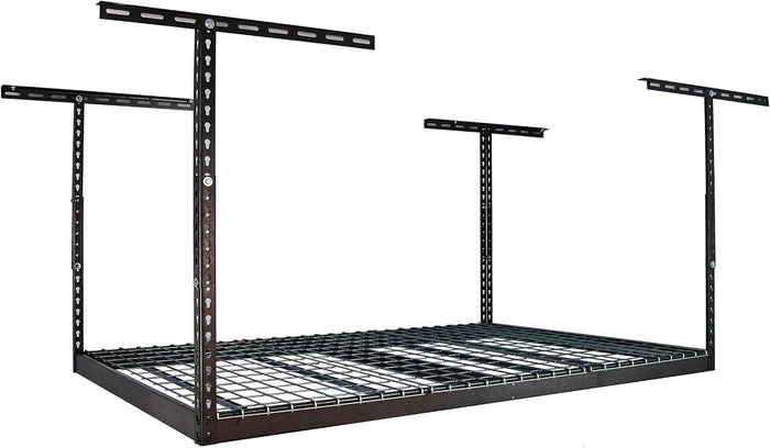 MonsterRax Overhead Garage Storage Racks 4x6, Ceiling Mounted Shelving
