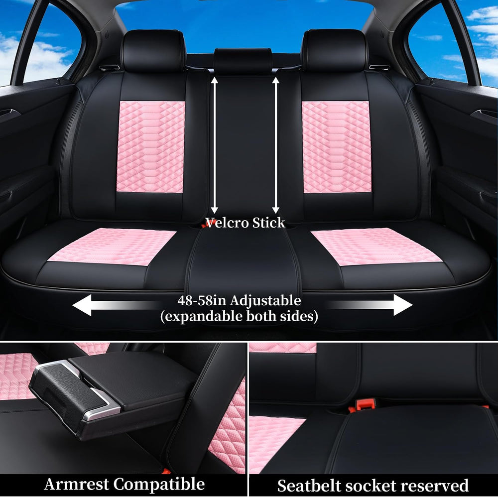 Coverado Car Seat Covers Full Set, 5 Seats Universal Seat Covers for Cars, Br...