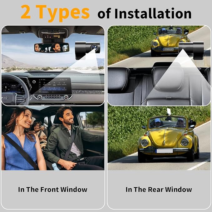 Dash Cam Front and Rear: 4K Dual Channel Dash Cam