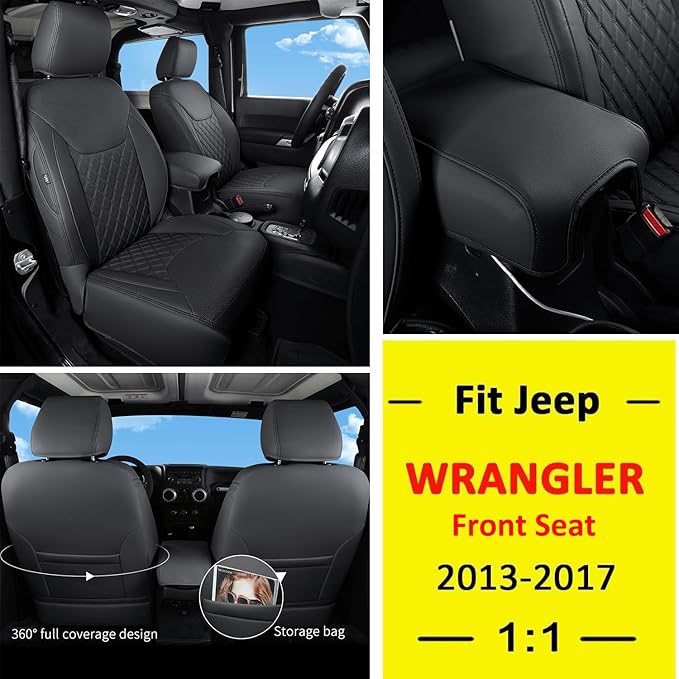 GIANT PANDA Customized Front Car Seat Covers
