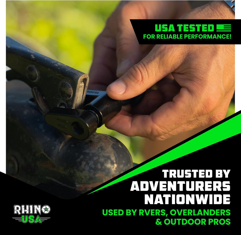 Rhino USA Trailer Coupler Lock Kit (2-5/16in Trailers) - Anti-Theft Steel
