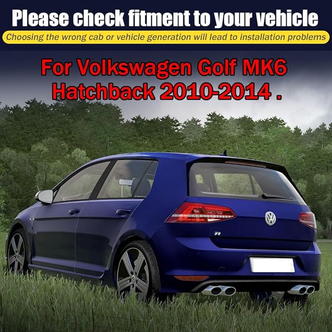 Rain Guards for Volkswagen Golf MK6 Hatchback 2010-2014, Tape-on Side Window