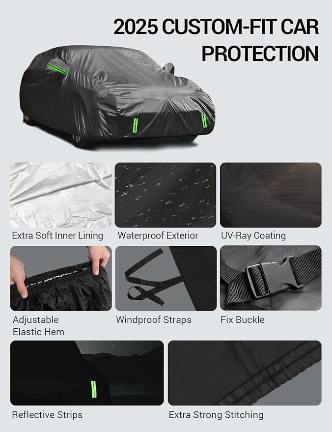 Proadsy 2025 Upgrade Car Cover Custom Fit