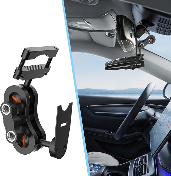 Radar Detector Rearview Mirror Rod Mounting Bracket and Radar Direct Power Cord