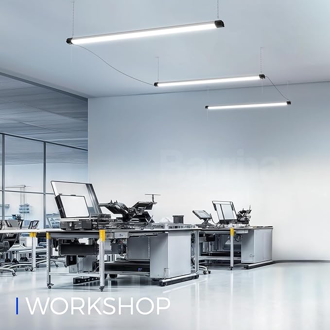 Barrina BS84 LED Shop Lights for Workshop 4FT, 6500K Utility Shop Lights (6 P...