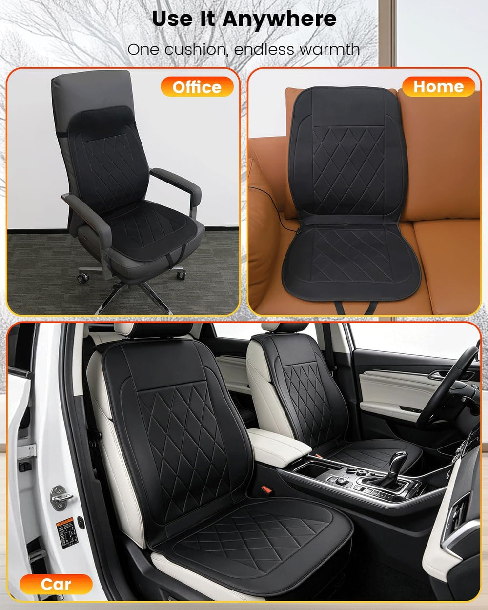 Car Seat Cushions - Foldable Portable Car Seat Cover