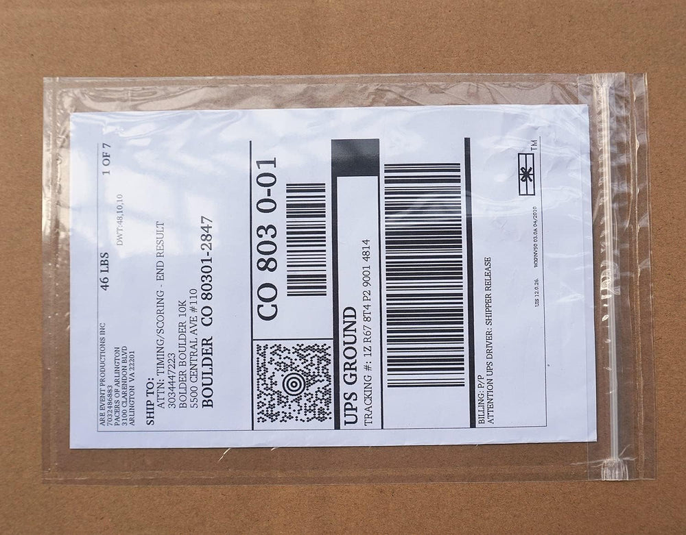 BEUYI Premium 6.7'' x 10'' Resealable Adhesive Shipping Label...