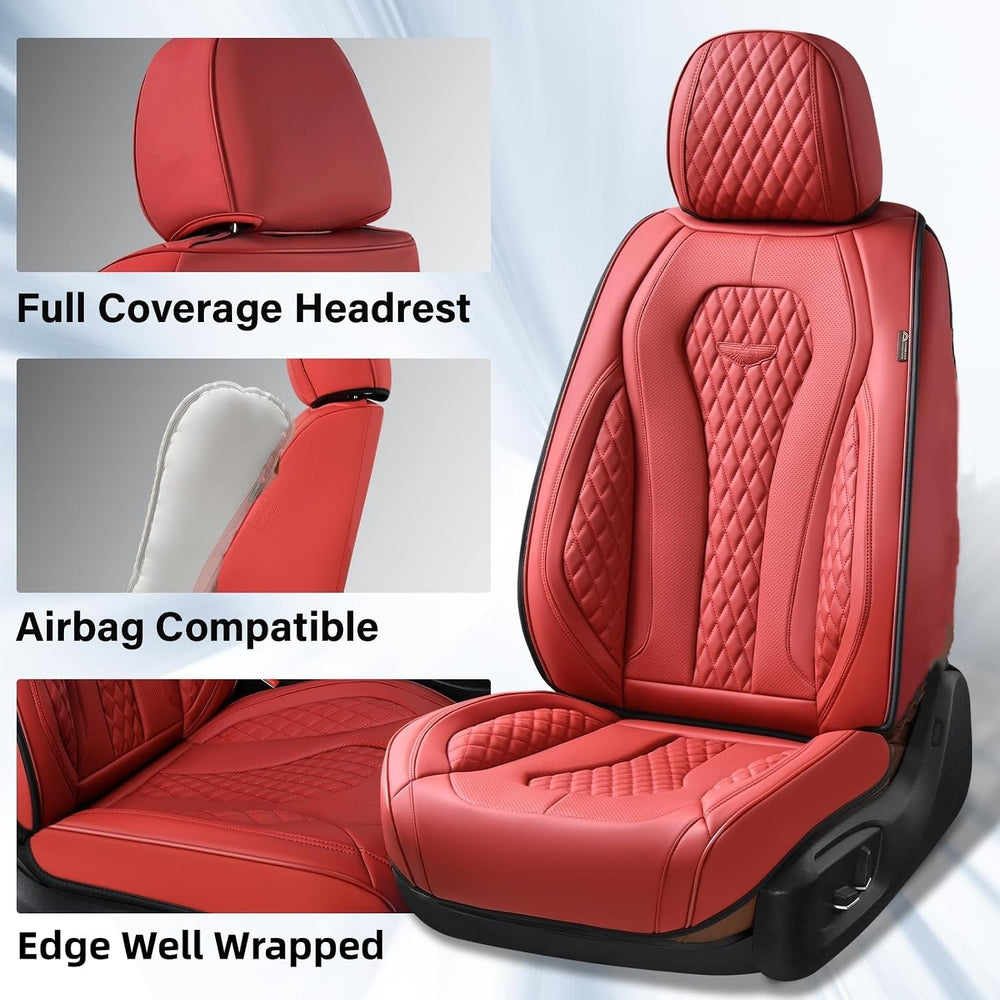 Coverado Seat Covers, Car Seat Covers Full Set, Red Car Seat Cover, Car Seat ...
