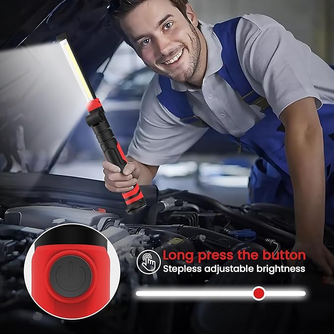 Rechargeable Work Light 2500mAh Magnetic LED Work Light Flashlight Mechanic (...