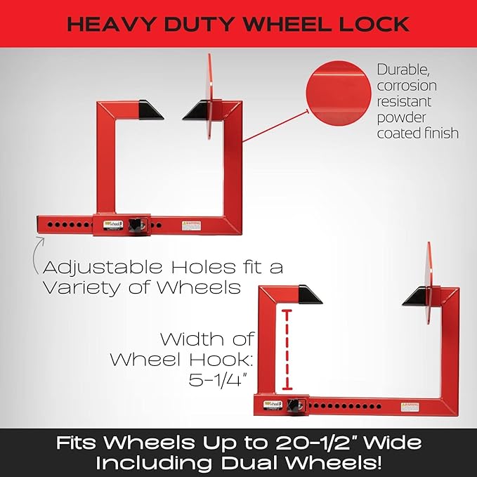 Equipment Lock Heavy Duty Wheel Lock