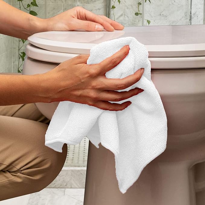 Avalon Towels Microfiber Cleaning Cloths Size 16" x 16", Highly Abs...