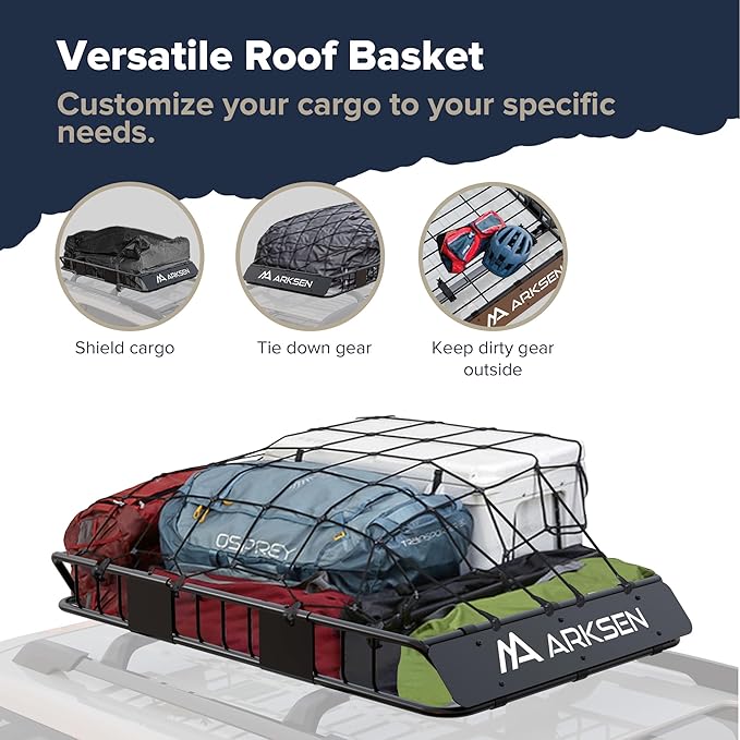 ARKSEN 54 x 34 x 6 Inch Universal Roof Rack