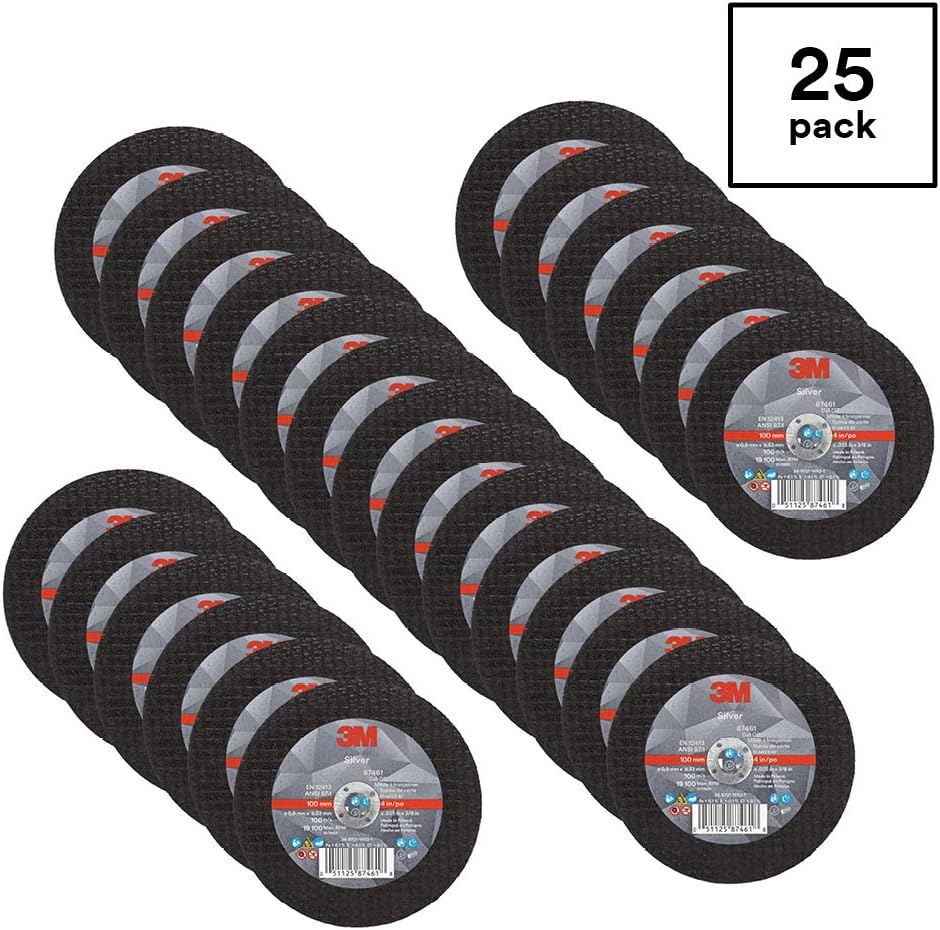 3M Silver Cut-Off Wheel, 87461, 60+, T1, 4 in x 0.035 in x 3/8 in
