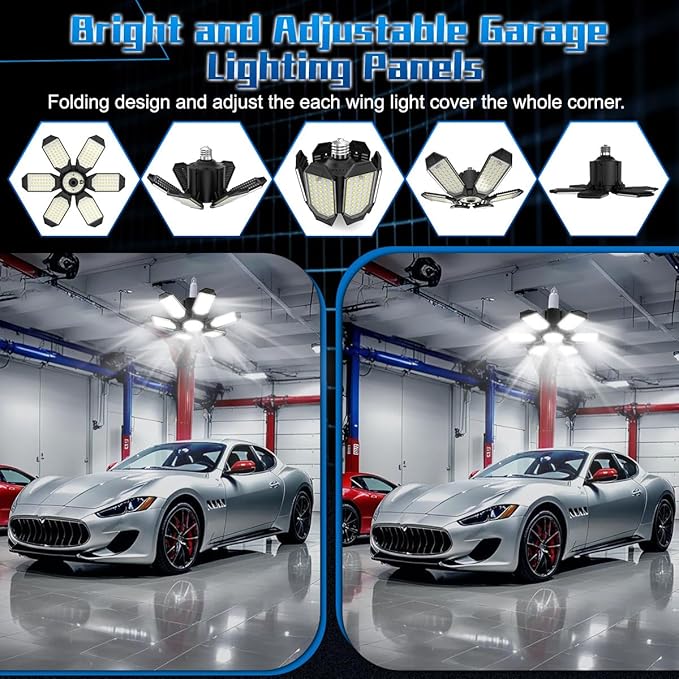 LED Garage Lights (2Pack)