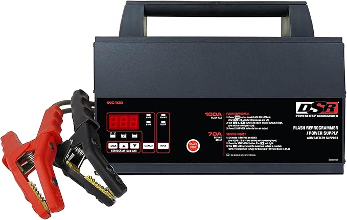 Schumacher Electric 100A Car Battery Charger and Power Supply, DSR Professional