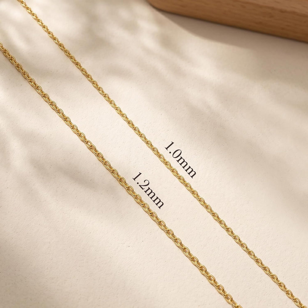 Gold Necklaces for Women 14K Gold Chain for Women Gold Cable Chain