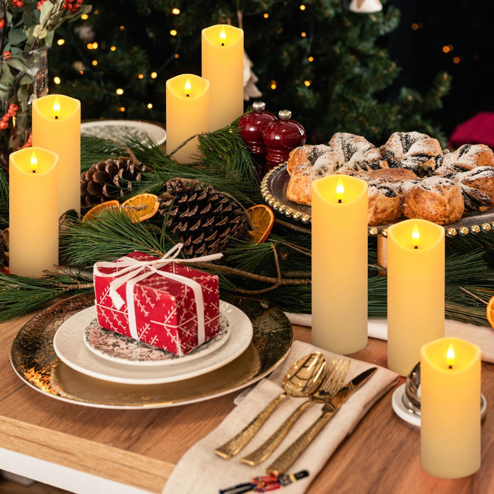 YOROXRG 24 Pack Christmas Decoration Flickering Flameless Candles, Battery Op...