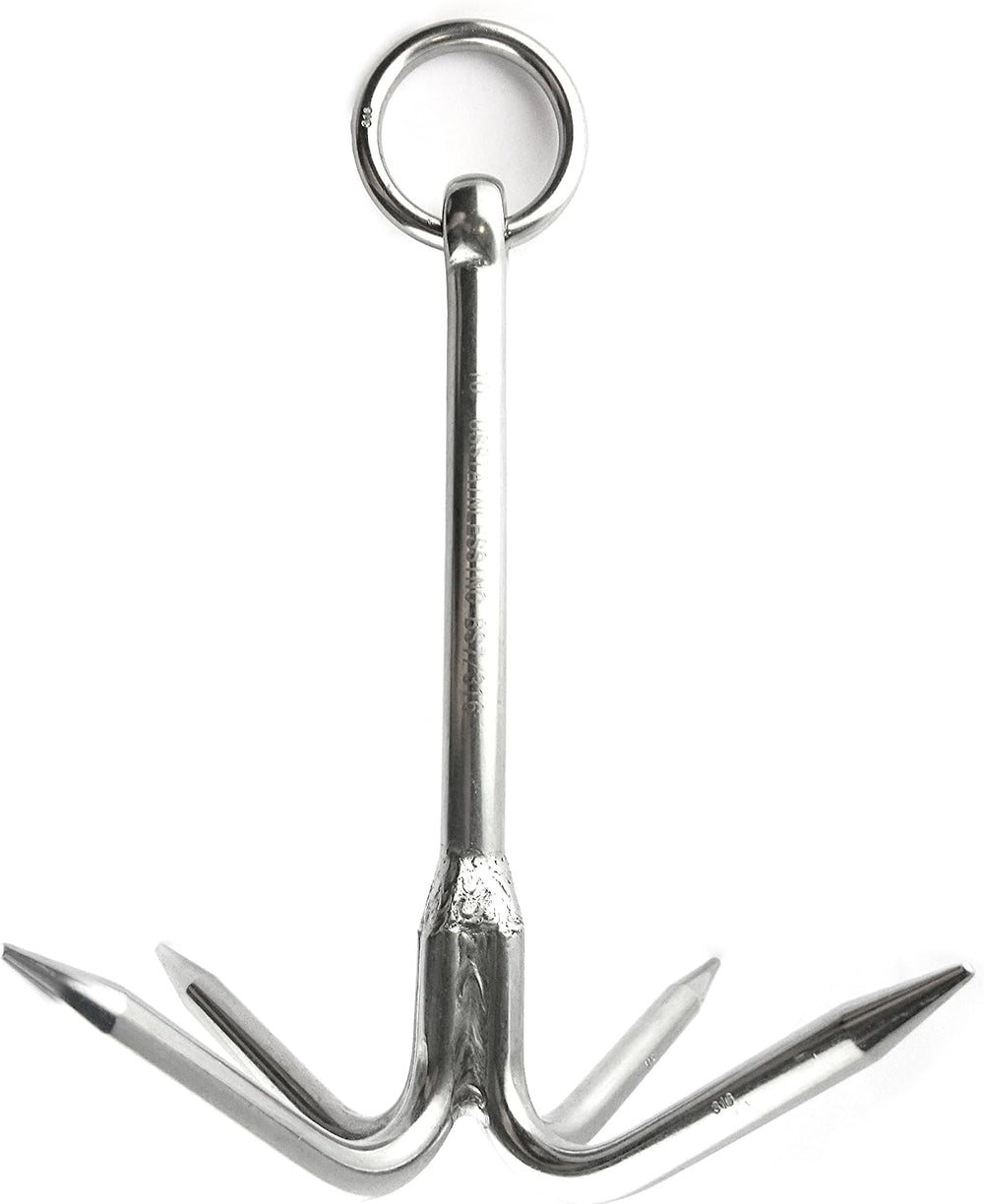 US Stainless Stainless Steel 316 Hook Anchor 9.5" (240mm) Marine Grade G...