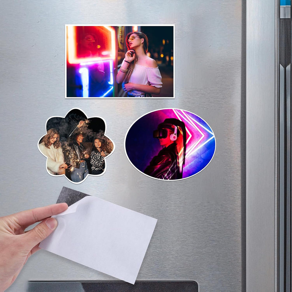 DIYMAG Magnetic Adhesive Sheets,8" x 10" 25 Pack Flexible Magnets f...