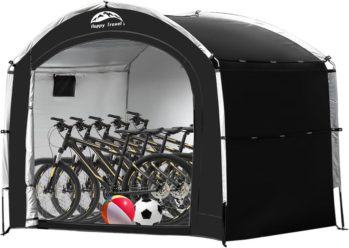 Happy Travel Bike Storage Tent Shed, Outdoor Waterproof Bicycle Covers Shelter