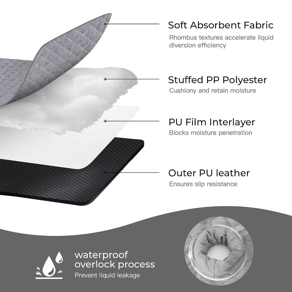 2 Pack Waterproof Piddle Pads Carseat Potty Training Car Seat Protector Water...